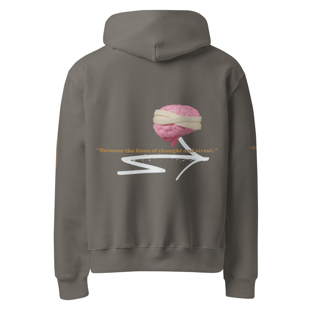 Between the line of thoughts and street |Oversized Hoodie