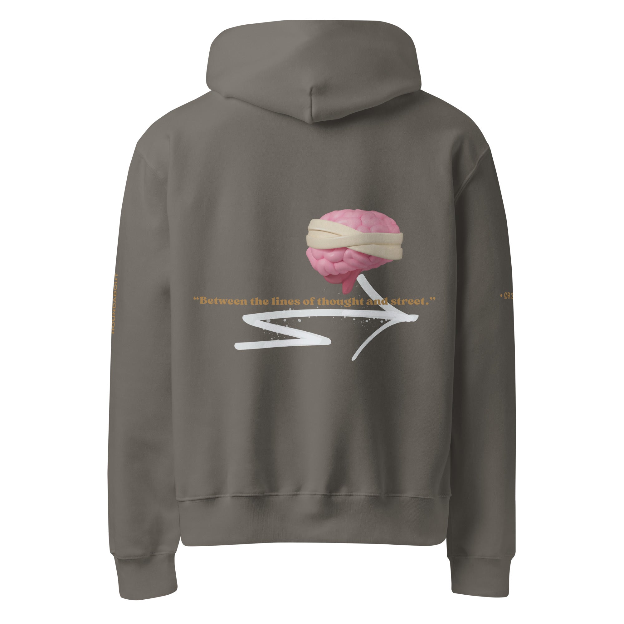 Between the line of thoughts and street |Oversized Hoodie