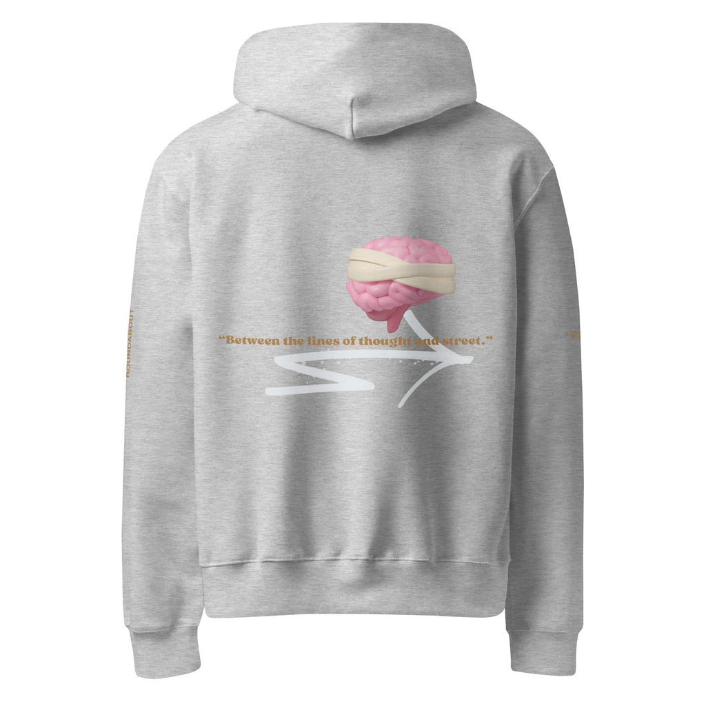 Between the line of thoughts and street |Oversized Hoodie