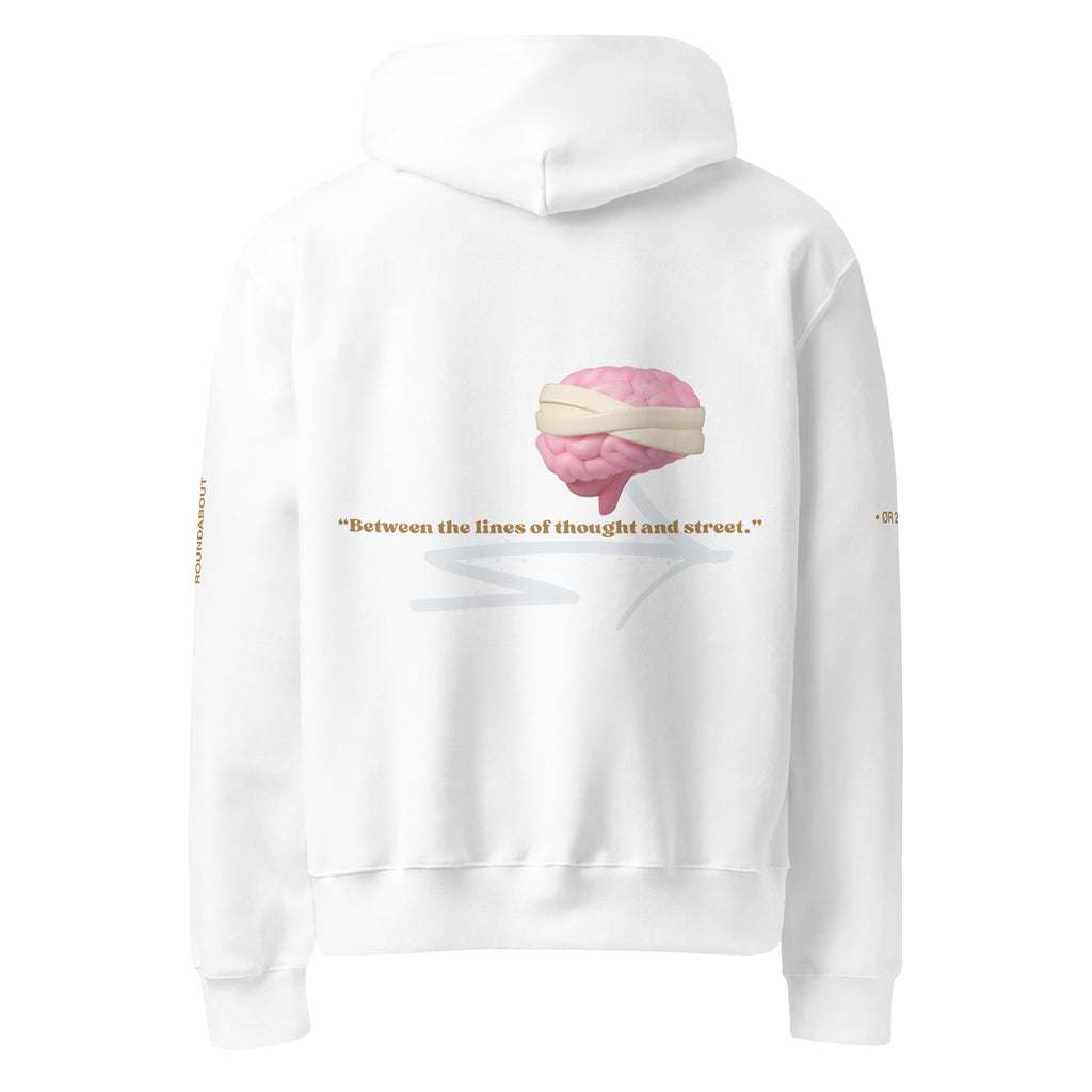 Between the line of thoughts and street |Oversized Hoodie