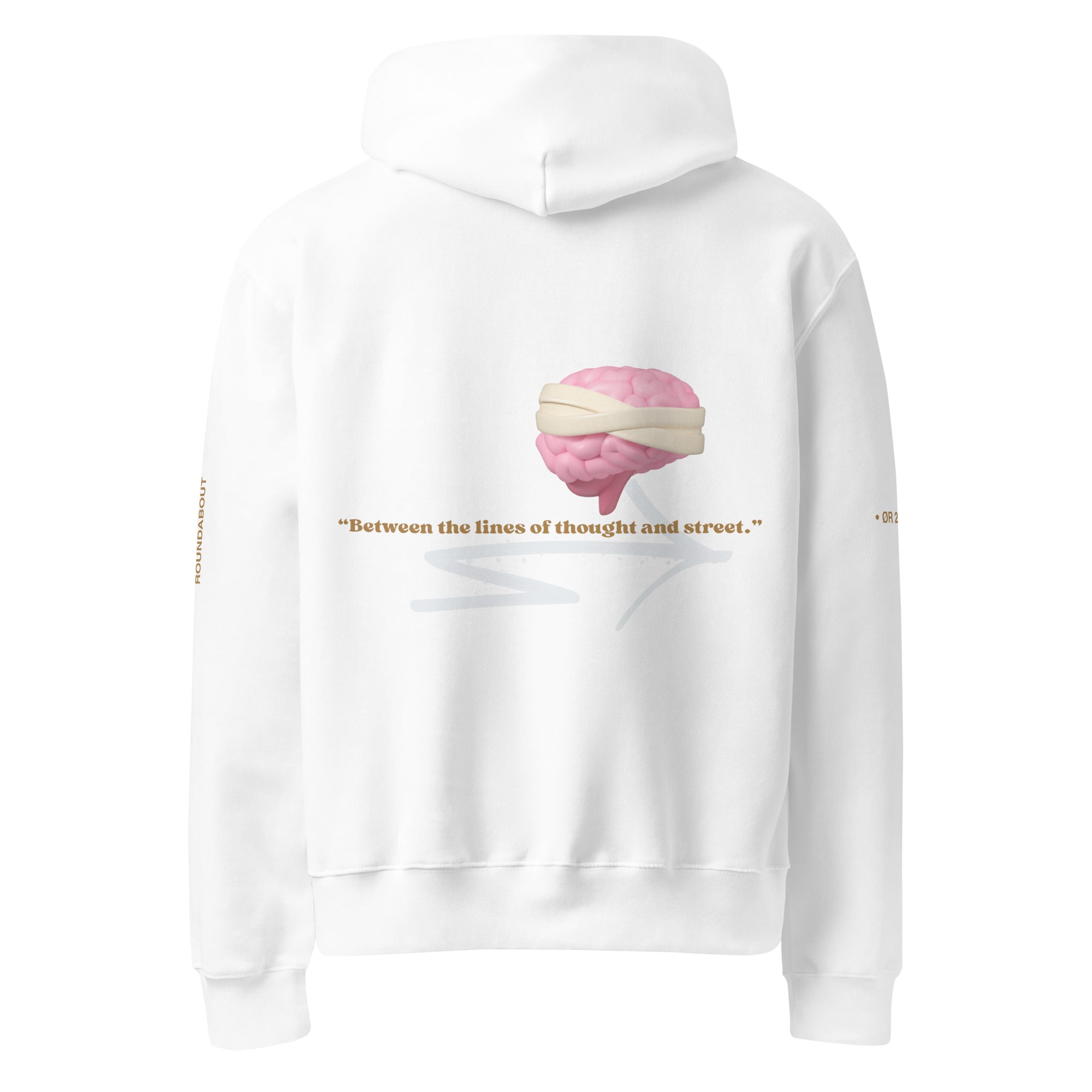 Between the line of thoughts and street |Oversized Hoodie